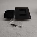 4 Inch Roof Vent Kit, Removable Roof Vent, Bathroom Exhaust Roof Vent for Dryer, 4 Inch Galvanized Steel with Damper,5FT Aluminum Ducting and Duct Clamps (4IN) (Black)