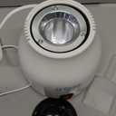 JJ CARE Nail Tool Sterilizer with Glass Beads | Implement Tweezer Disinfectant Container | Salon & Manicure Disinfectant Jar Small (White With Red Power Button)