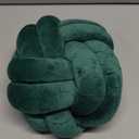 Knot Pillow Ball, Soft Home Decorative Throw Pillows Cushion, Round Changeability Knotted Pillows, Modern Home Handmade Cushions for Bedroom, Sofa, Couch (8 Inch, Dark Green)