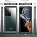 Temdan for Samsung Galaxy S22 Ultra Case Waterproof, Built in Screen Protector 360 Full Body Heavy Duty Shockproof IP68 Waterproof Galaxy S22 Ultra Case for Samsung S22 Ultra 5G 6.8 inch Black