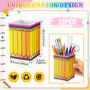 12 Pack Pencil Shaped Pen Holders for Classroom Back to School Supplies