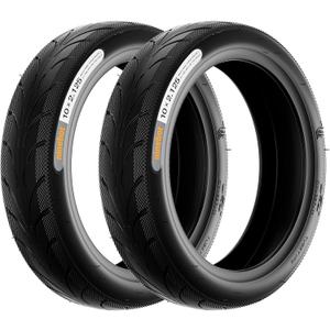 stio 10x2.125 Outer Tire Compatible with Ninebot by Segway Kickscooter F25/F30/F40/F65/D18W/D28U/D38U 10 Inch Non-Slip Scooter Tyre Replacement Original Accessories 2PCS