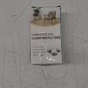 32 Pcs Chair Leg Floor Protectors for Hardwood Floors Silicone Covers to Protect Wood Tile Floors Felt Bottom Furniture Leg Caps Anti-Scratch Reduce Noise (Fit:1.3"-2")