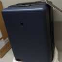 LEVEL8 Carry on Luggage Airline Approved, Carry-on Suitcases with Wheels, Lightweight Hardside Luminous Textured Luggage for Travel with Tsa Lock, 20 Inch, Navy