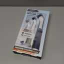 Casabella Handheld Spin Detail Scrubber, AA Battery Powered, 3 Brush Heads, White