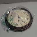 HYLANDA Wall Clock, 9 Inch Silent Non Ticking Classic Battery Operated Clocks, Decorative for Living Room, Bedrooms, Bathroom, Kitchen Office (Bronze)