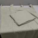 KOUFALL Sage Green Linen Sheer Curtains 84 Inches Long Boho Tab Top Farmhouse Cottagecore Cottage Core Curtains for Bedroom Living Room 84 Inch Long 2 Panels Set, Light Green