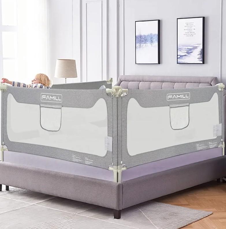 FAMILL Bed Rail for Toddlers with U-Shaped Base, Toddler Bed Rails Baby Guard for King/Twin/Full Size, Grey, 1 Piece, 74.8" FAMILL Bed Rail for Toddlers with U-Shaped Base, Toddler Bed Rails Baby Guard for King/Twin/Full Size, Grey, 1 Piece, 74.8"