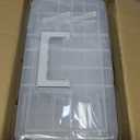 WEWLINE 3-Layers Plastic Portable Storage Box,Household Plastic Craft Supply Box with Handle,Multifunctional Storage Boxes for Children Student,Perfect for Home Office (GRAY)