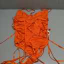 Avidlove Lingerie for Women Sexy Corset Garter Lingerie Set One Piece Teddy Bodysuit Boudoir Outfit (Orange, XL)