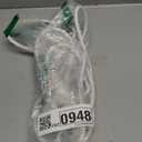 EP 25 Ft Indoor Short Flat Plug Extension Cord, Low Profile 3 Prong Grounded Flexible White Power Cable for Laptops, Coffee Makers, Office Home Appliances, 16/3 Gauge 13A 125V 1625W ETL Listed