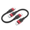 Vienceen 6 Inch Type C to Lightning Cable, Braided 0.5ft iPhone USB C Cord [MFi Certified], 2 Pack Short Lightning to USBC Cable for iPhone 14/13/12/11, iPad mini