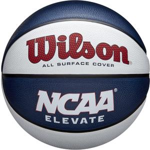 Wilson NCAA Elevate (Size 7 - 29.5", White/Navy)