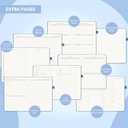 2 x &And Per Se Budget Planner, Monthly Budget Notebook with Expense Tracker, Undated Financial Planner & Bill Organizer Book - A5 Size, Hardcover (Stone Blue)