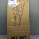 HillhutApex 3 Step Foldable Aluminum Step Ladder with Handgrip, Anti-Slip Pedal, 330 lbs Capacity, Lightweight & Portable for Home, Kitchen, Office, Garage (Gold)