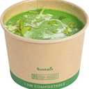 Restaurantware Paper Soup Containers 200 Pack Of 16 oz Disposable Kraft To Go Hot Soup Serving Bowls BPI-Certified Compostable Leakproof Stackable Food Containers For Noodles, Pasta And Desserts