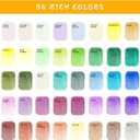 Artecho Metallic Watercolor Paints, 50 Glitter Watercolor Paint Set, Water Colors Paint Adult Set with Bottom Ring for Easy Holding, Ideal for Amateur Hobbyists, Painting Lovers and Artists