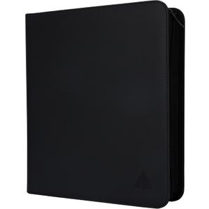 Rayvol Trading Card Binder, 9 Pocket Fit 1404 Cards - Metal D-Ring Card Holder with 78 Double-Sided Clear Pages, Top-Loading Collectors Album -Black