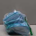 Saintrygo 18 Pack Clear Makeup Bags 7 x 5 PVC Cosmetic Bag Plastic Zippered Pouches Portable Toiletry for Women Men Travel Vacation Bathroom Organizing(Clear Color, Blue Border)