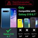 for Samsung Galaxy S10 Case with Stand, Magnetic Galaxy S10 Case Compatible with Mag-Safe Adjustable Kickstand Military Grade Shockproof Protective Bumper Phone Case for Samsung S10, Black