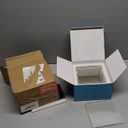 OfficeGoods Acrylic Desk Organizer w/Silver Base  Functional & Elegant Odds & Ends Box for Display or Storage  Perfect for Home or Office, Kitchen, Bathroom Vanity, Curio Display - Large