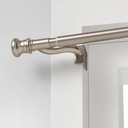 48"x84" Twist and Shout Easy Install Curtain Rod Brushed Nickel 