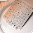 Gold Nail Art Stickers 5D Embossed Gold Nail Stickers Star Nail Decals with Heart Moon Bow Design Self Adhesive Nail Stickers Gold Star Nail Art Supplies for Women Manicure Nail Art Decorations