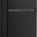 Midea WHD-113FB1 Double Door Mini Fridge with Freezer for Bedroom Office or Dorm with Adjustable Remove Glass Shelves Compact Refrigerator, 3.1 cu ft, Black