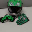 TCMT DOT Youth Kids Dirt Bike Helmet Youth Motocross Helmet Full Face ATV Four Wheeler Motorcycle BMX Helmet for Boys Girls, Off-Road Protective Gear with Goggles Gloves New (Pattern: Green Frame)