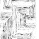 Geometric Watercolor Lines Peel and Stick Wallpaper (Black, Single Sheet - 2x9 Feet)