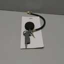 Tire Inflator with Pressure Gauge, 0-220PSI Dial Wheel Air Tire Pressure Gauge, Heavy Duty Rubber Hose with Quick Coupler, Air Compressor Tire Inflator Attachment for Cars Motorcycle Bike