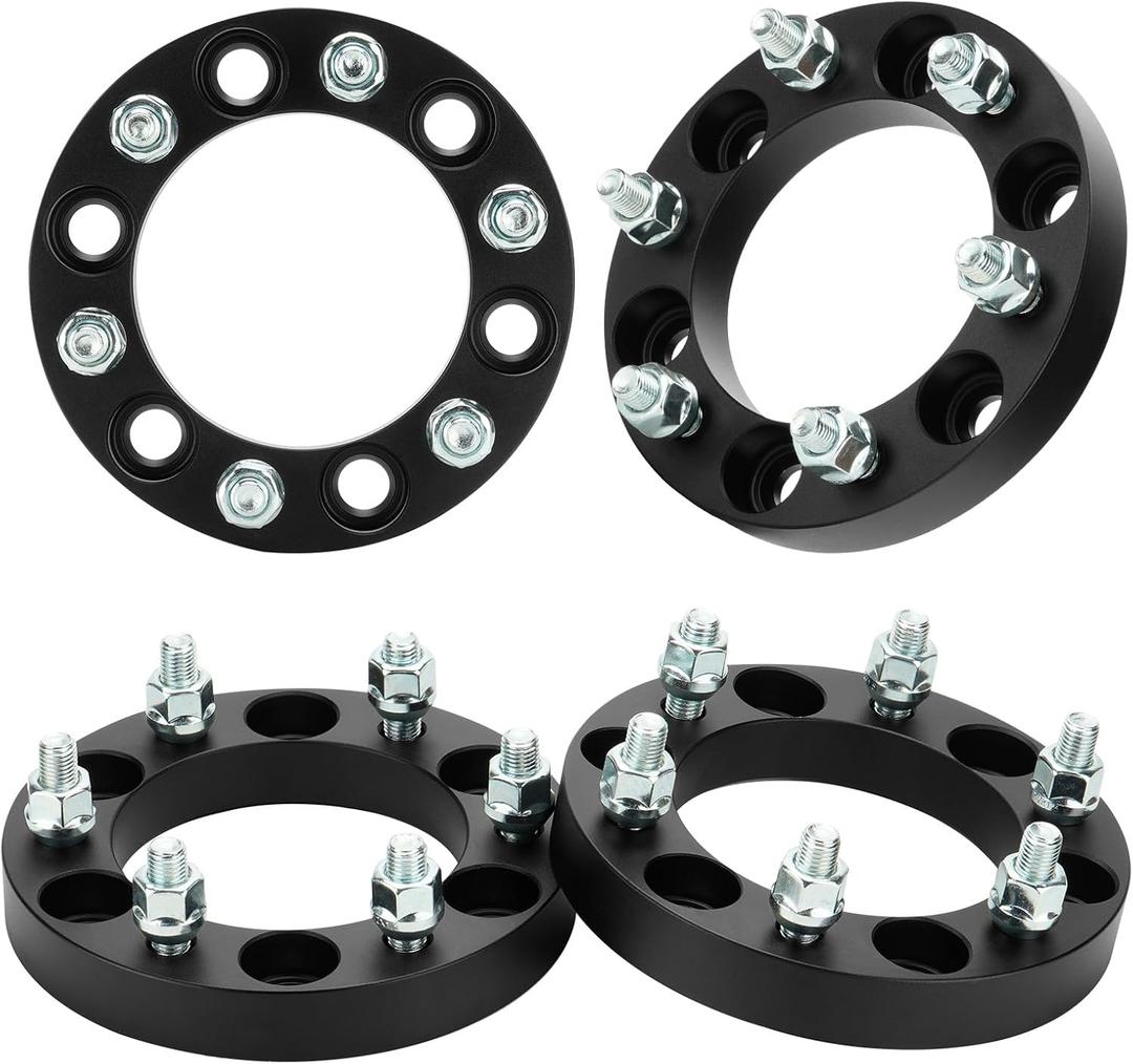 AEagle 6X5.5 Wheel Adapters, 1.5" 6x139.7 for 1999-2023 Escalade, Silverado 1500, Forged 6 Lug Wheel Spacers with 14x1.5 Studs 108mm Bore 4PCS