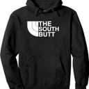 The South Butt Pullover Hoodie (Large, Black)