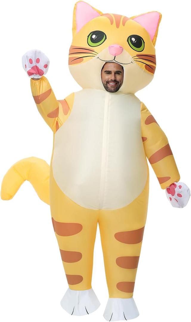 Spinosaurus Inflatable Cat Costume for Adult,Inflatable Christmas Costume Halloween and Thanksgiving Blow Up Animal Costumes for Woman and Men