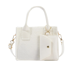 Crossbody Messenger Bag with Coin Purse - Ladies Fashion Handbag, W, 10.63x8.66x4.53in