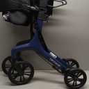 Drive Medical AeroWalk Ultra-Lite Rollator, 15.2 lb, 20" Seat Height, Blue