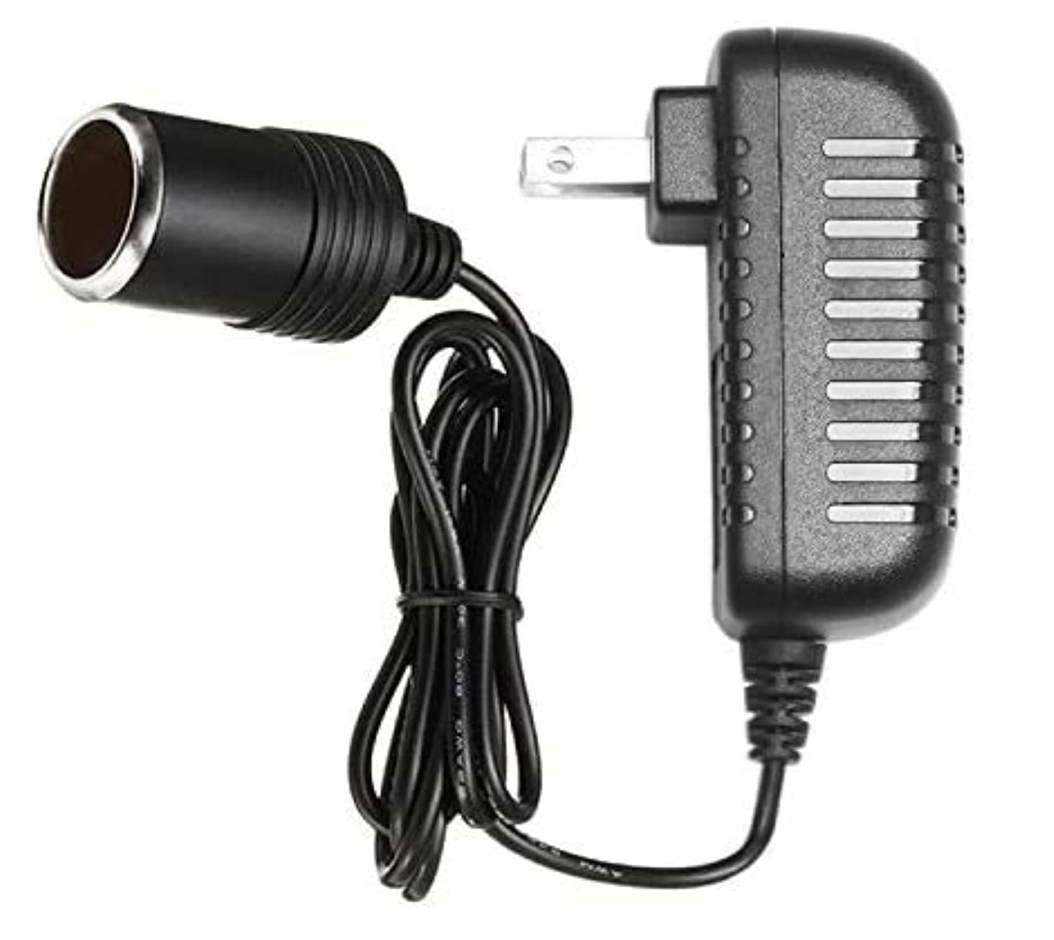 AC to DC Converter 2A 24W Car Cigarette Lighter Socket 110-240V to 12V AC/DC Power Adapter Black
