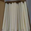 Treela 24 Pcs Flameless Taper Candles Battery Operated Bulk Fake Candles Light LED Candle Sticks Flickering Tapered for Easter Wedding Anniversary Decoration(Basic,11 Inch,Ivory)