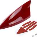 Shark Fin Antenna, AM/FM Signal Roof Aerial Universal for Car Auto SUV Truck ABS Material with Adhesive Base Dark Red