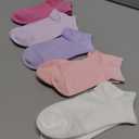 SERISIMPLE Viscose Bamboo School Socks Ankle Super Soft Kids Socks Stretch Cuffs Athletic Socks Odor Anti-odor 5 Pairs (Medium, Assorted8)