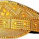 COSDREAMER Women's Burning Man Hat Festival Military Captain Party Hats (Black feather) (All Gold)