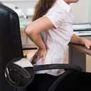 Garneck Chair Armrest Pad Office Gaming Chair Armrest Cushion Pillow Cover Support for Elbow Forearms (Black)