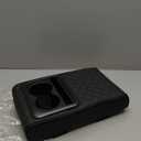 Car Center Console Armrest Pillow, Waterproof Car Armrest Cover Cushion with Cup and Phone Holder, Memory Foam Arm Rest Box Protector for Most Vehicles, Car Accessories (Black)