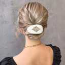 2 x Flat Hair Clips for Women - Large Oval Hair Claw Clips and Duckbill Hair Clip for Thin Hair or Thick Hair - Non Slip Strong Hold Hair Accessories for Women(4Pack, 4Colors) (Style 1)