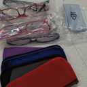 Kerecsen Computer Reading Glasses for Women Blue Light Blocking Glasses for Reading Fashion Pattern Print Eyeglasses for Womens(Mix Color -7, 6.00) (Mix Color -7)