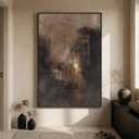 Extra Large Framed Brown Black Abstract Wall Art for Living Room, Oversized Modern Canvas Prints Vertical Artwork for Walls, Contemporary Earth Pictures for Bedroom Dining Hallway Wall Decor 40x60 In