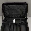 gzcz Travel Makeup Bag,Professional Cosmetic Bags for Women,Portable Makeup Brush Case Organizer Storage with Adjustable Dividers and Shoulder Strap (Medium)