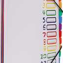 Rainbow Tab Expanding File Folder - 24 Pockets, Durable A4 Letter Size Organizer, Water-Resistant Plastic Dividers, Home/Office/School Document Holder (White
