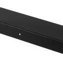 BAOYOUNI Metal Counter Range Gap Cover Board Narrow Gap Filler Extention Plate Storage Rack Shelf Partition with Stickers Between Kitchen Countertop Side and Fridge or Cabinet to Tiled Wall, No Drill (23.62'' X 3.93'' X 1.96'', Black - Pack 1)