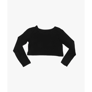 DAZY Fitted Long Sleeve Tee Versatile Casual Formal Top for Women Enhances Body Proportions for Layering,L